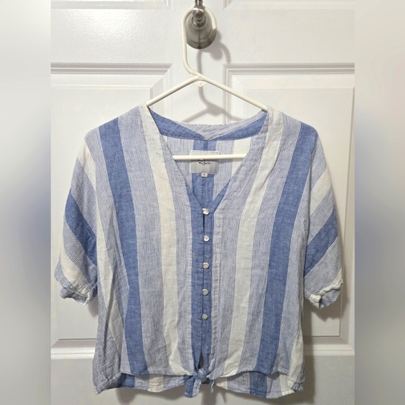 Rails Blue and White Stripe Top - Picture 3 of 6